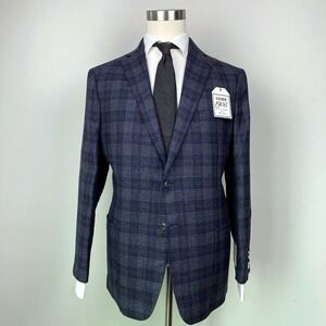 46R JOS A BANK 1905 Men's Blazer SportCoat Jacket‎ Check Wool C080680